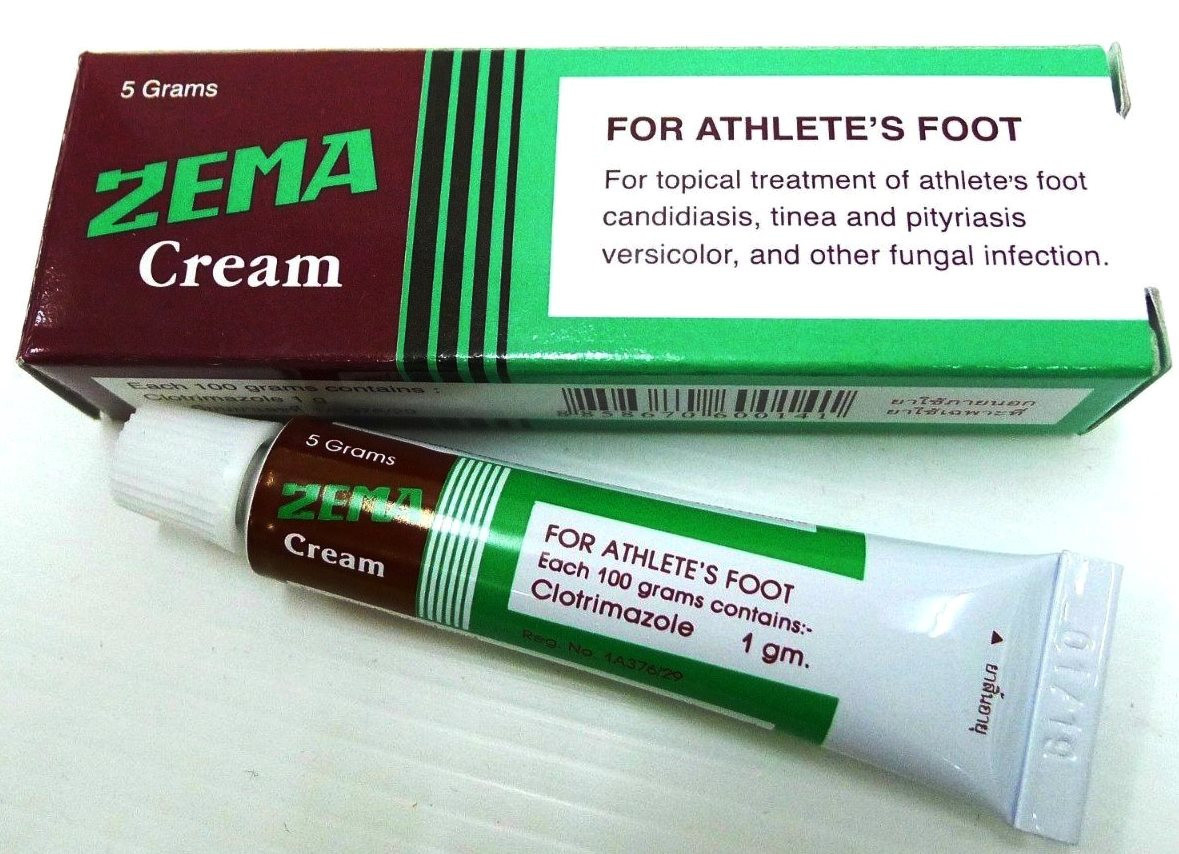 Дерматологический крем из Тайланда ЗЕМА для лечения грибка и дерматита Zema Cream купить в Москве и Московской области.